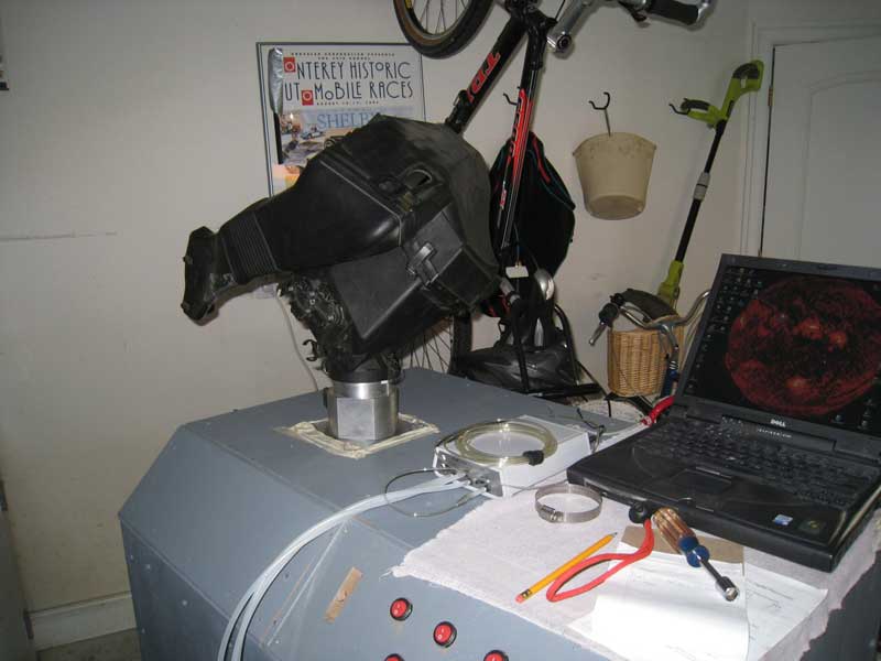 Stock airbox on flowbench