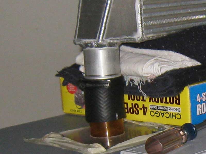 AMD intercooler on flowbench 