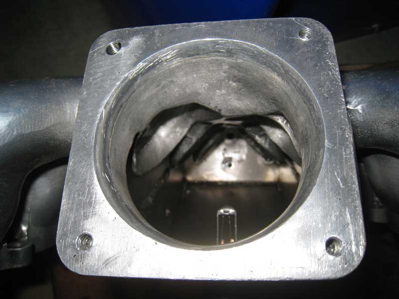 Modified RS4 intake manifold adapter