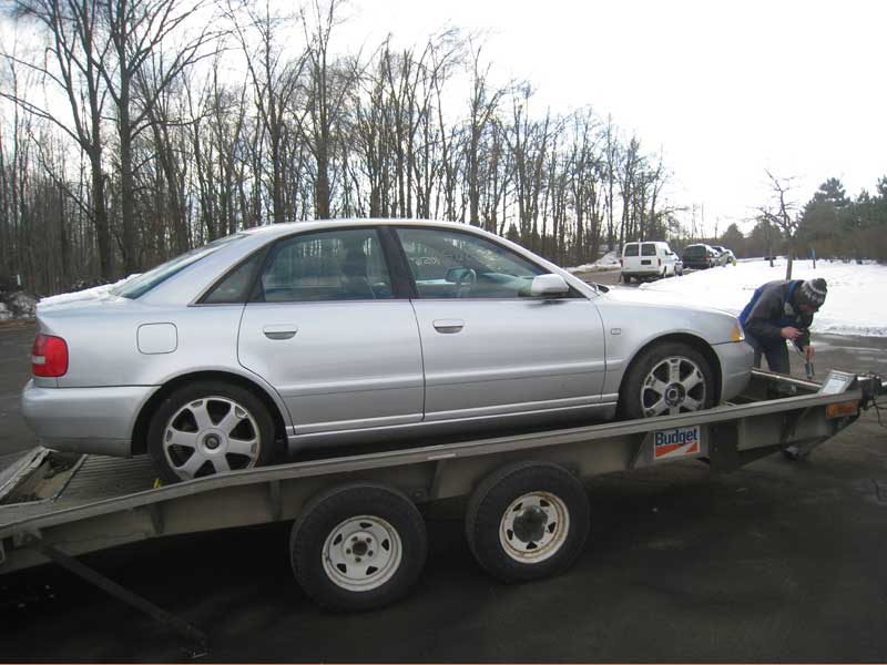 S4 at Auction Site on Trailer