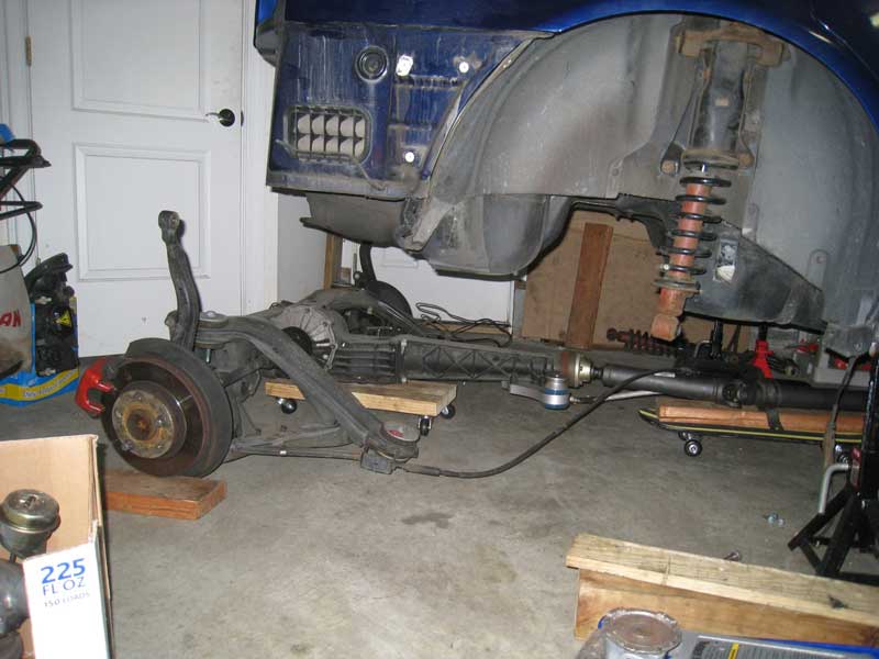 Jacked rear end