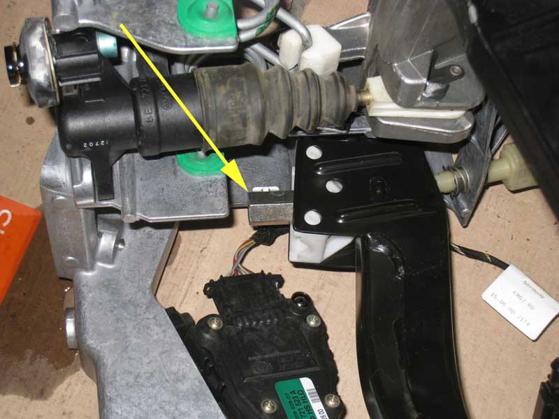 Brake pedal nut