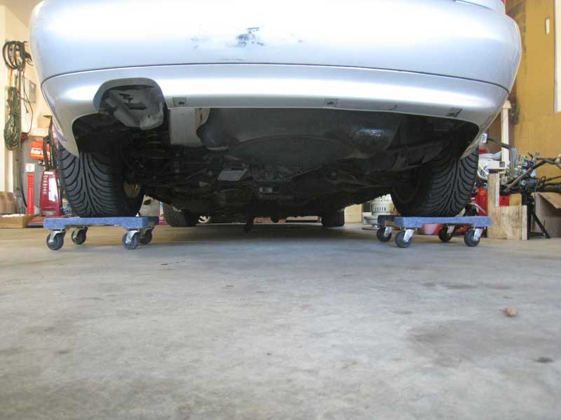 Audi B5 S4 on dolly