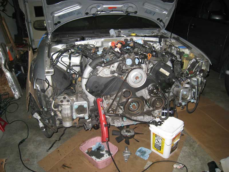 Audi B5 S4 lock carrier removed