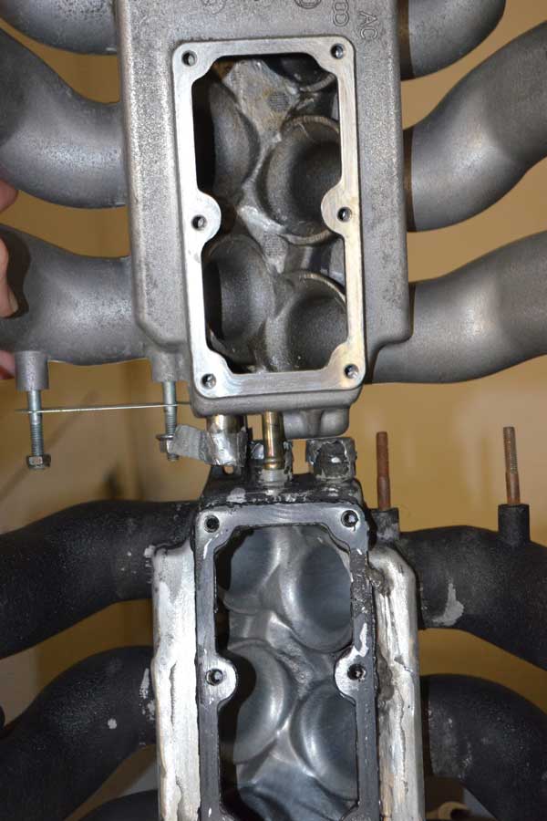 Stock and extrude honed Audi B5 S4 intake manifolds