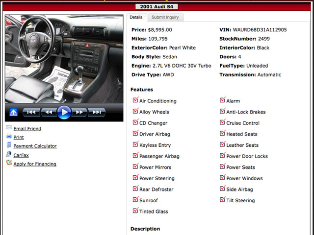 Sad comparison vehicle from CCC
