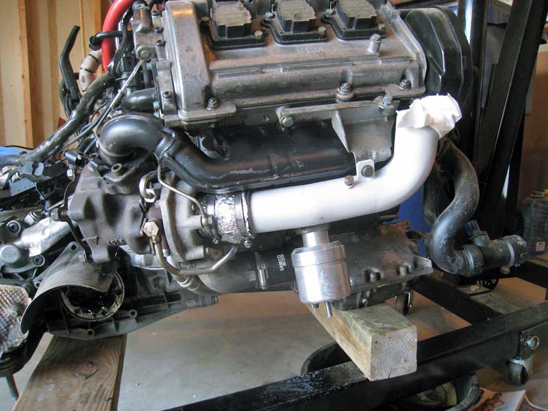 ceramic coated exhaust manifold and turbo inlet pipe