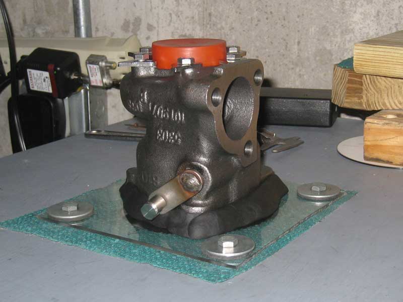 FrankenTurbo F21 1.8T turbine housing on flowbench