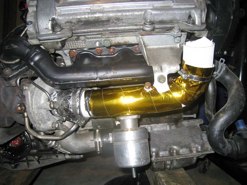 DEI Reflect-a-gold on inlet pipe