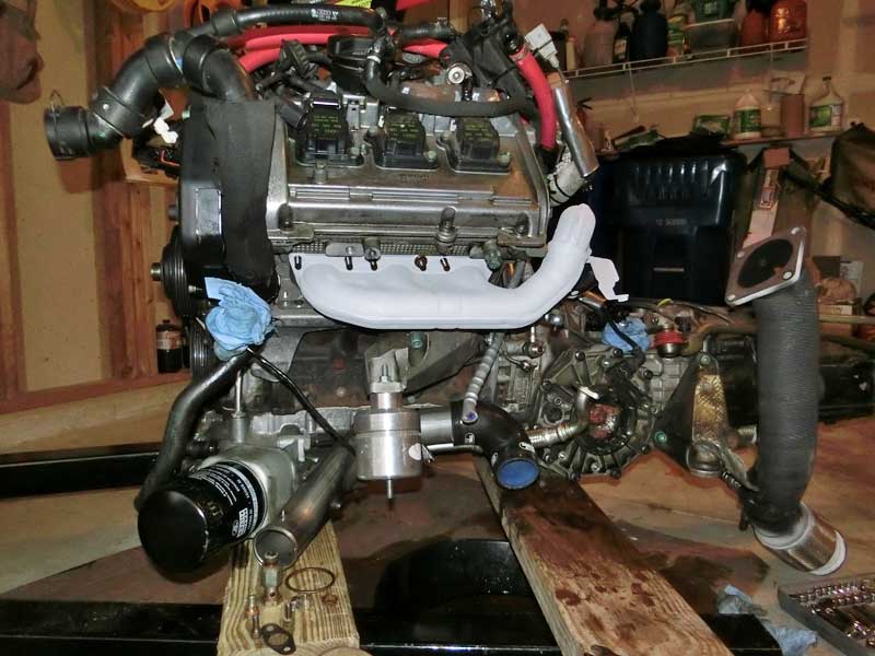 Swaintech coated stock exhaust manifold
