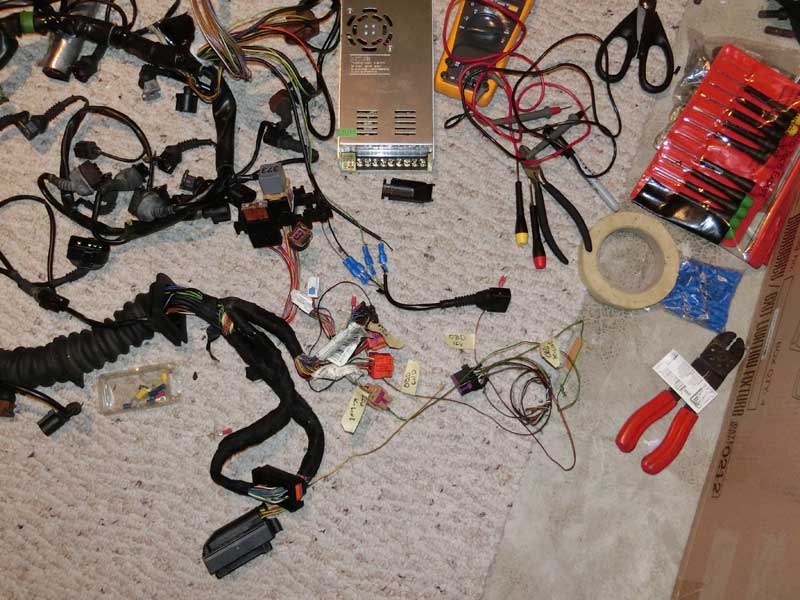 Audi B5 S4 engine harness wiring